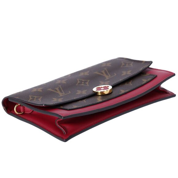 Louis Vuitton Portefeuille Flore M67404 Wallet Monogram Fuchsia (MISSING CHAIN) - Picture 6 of 8